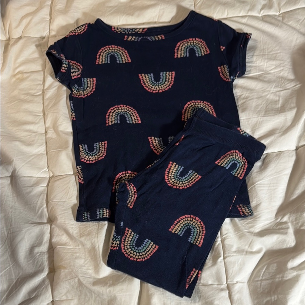 GAP Navy Rainbow Kids Pajama Set
